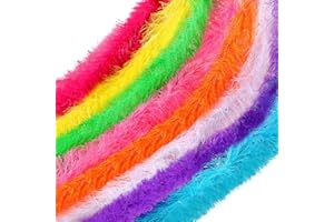 Jexine Feather Boas Bulk Artificial Fluffy Boas Decor for Wedding Costume Dress Tea Party Supplies
