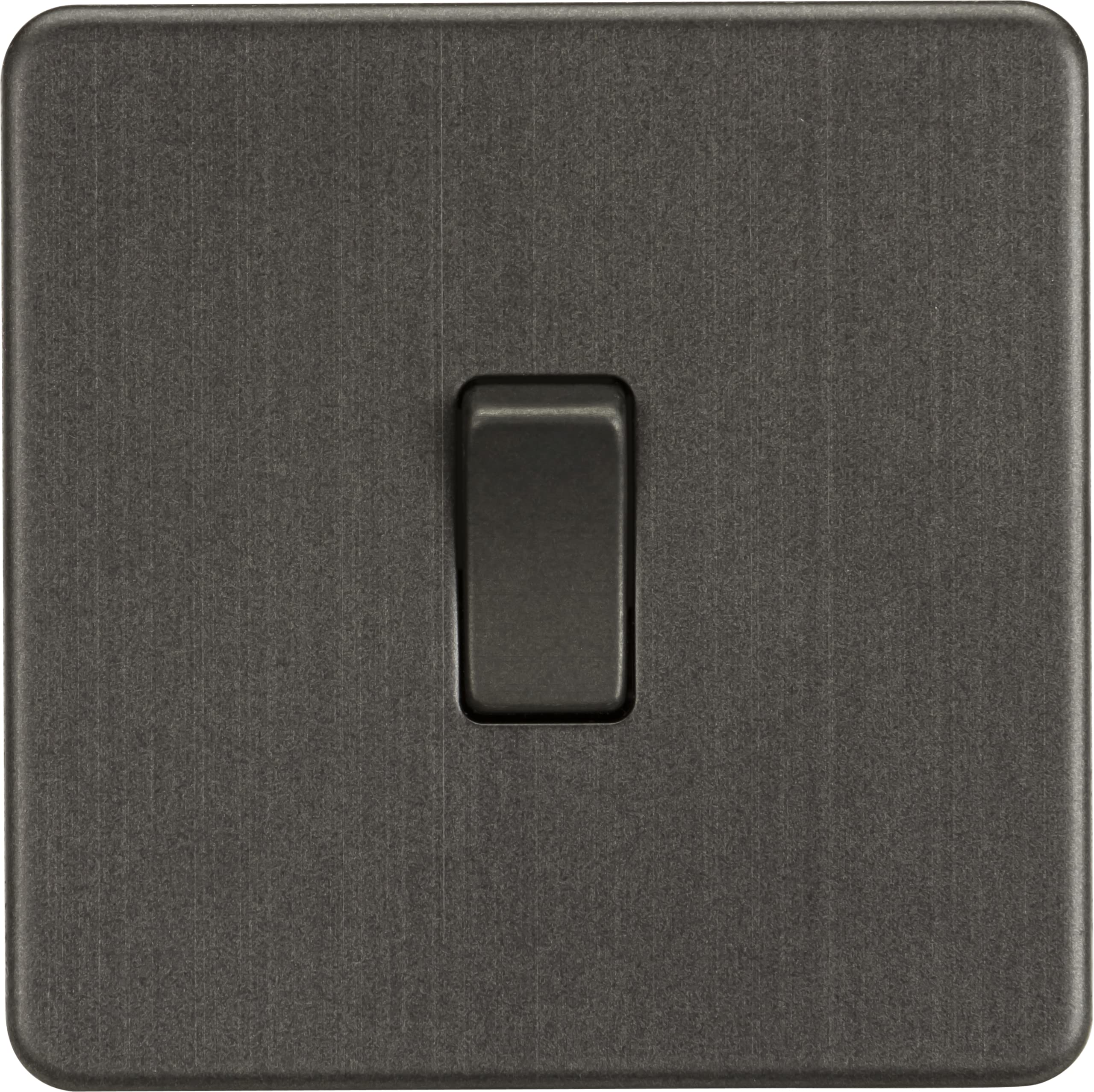 Knightsbridge Screwless 20A 1G DP Switch - Rocker - Manual - Smoked Bronze