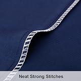 NTBAY Silk Satin Pillowcases 2 Pack 50x75 cm Navy Envelope Closure view 4