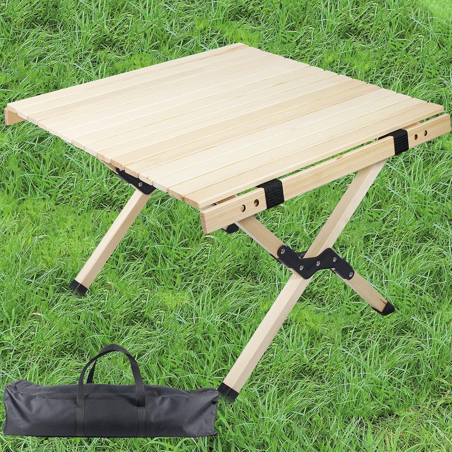 Pwigs Pretty&Popular Folding Table Portable Foldable Camping Outdoor Picnic Table Cake Roll Table for Picnic Camping Travel Garden(24''x24''): Kitchen & Dining