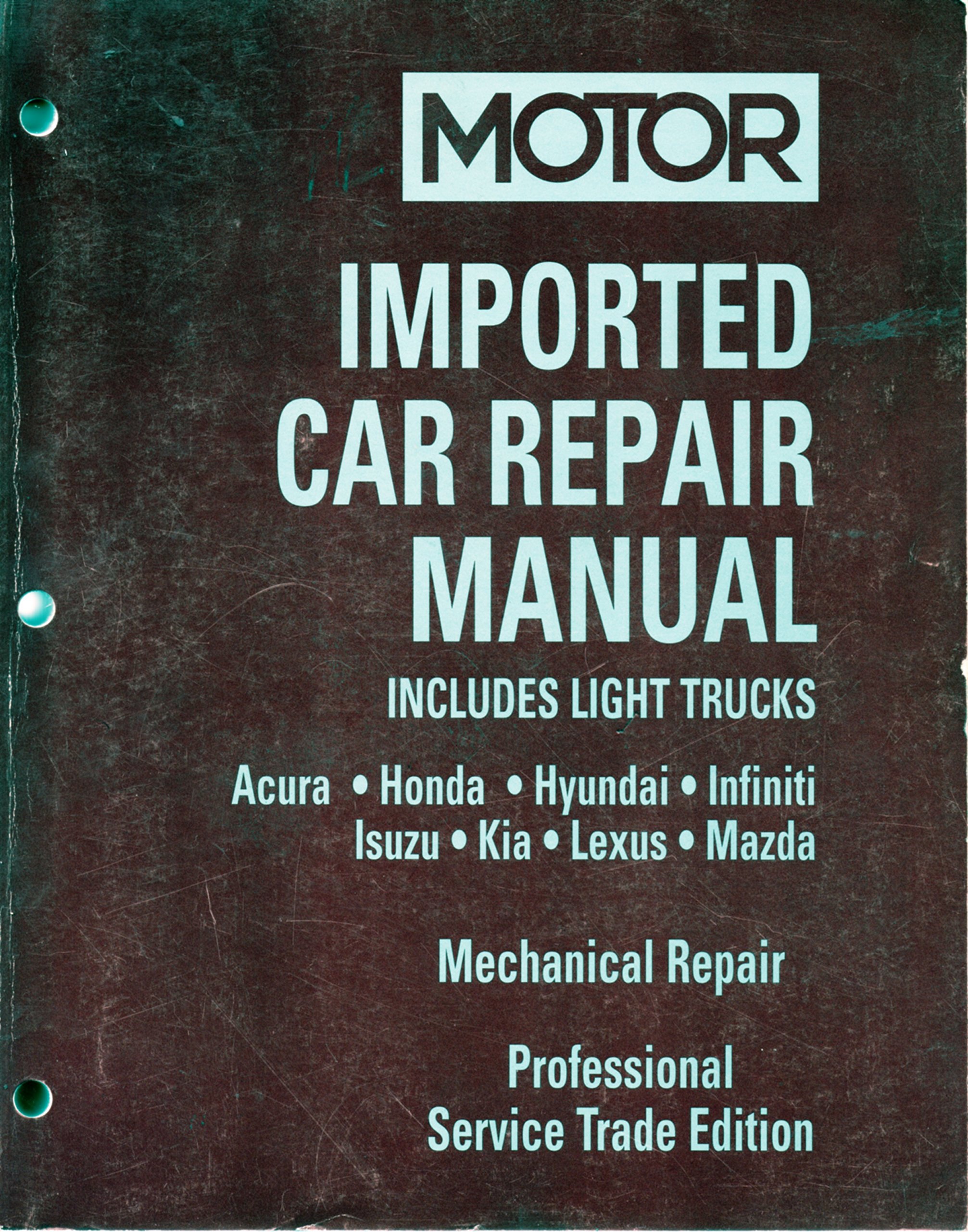 Motor Imported Car Repair Manual: Rh Value Publishing: 9780517434871:  Amazon.com: