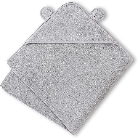 grey baby towel