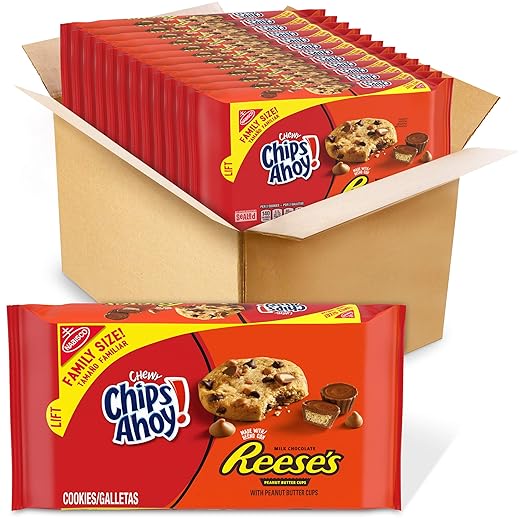 Chips Ahoy! Chewy Reese's Peanut Butter Cup Chocolate Cookies, Twelve