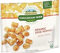 Cascadian Farm Organic Spud Puppies, 16oz Bag (Frozen), Organically Farmed Shredded Potatoes, Non-GMO