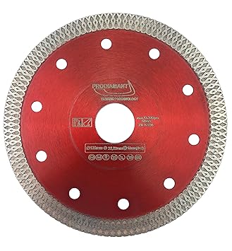 PRODIAMANT Premium Diamant-Trennscheibe Fliese/Feinsteinzeug 125 mm x 22,23 mm Diamanttrennscheibe PDX93.936 125mm Fliesensch