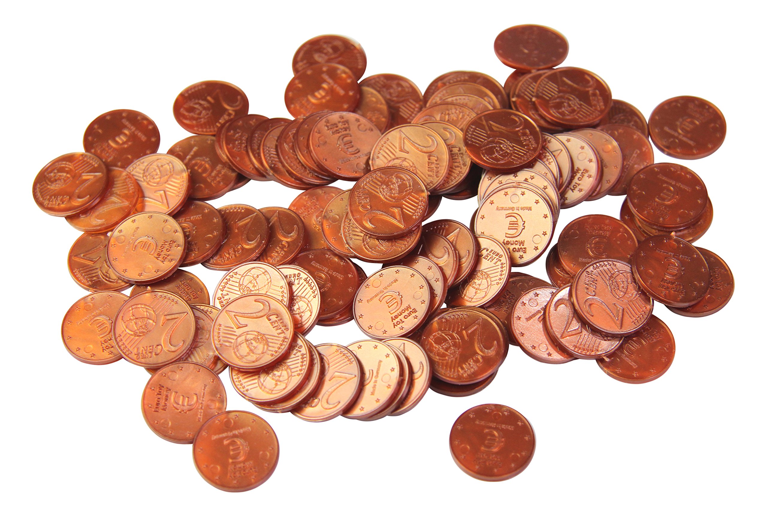 WISSNER active learning 080612.000 100 Coins 2 Cent, in a Poly Bag, Multi-Color