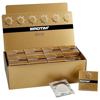 EROTIM'Neon' - 1x48 fluoreszierende Kondome im Display
