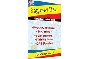 FISHING HOT SPOTS Saginaw Bay Fishing Map