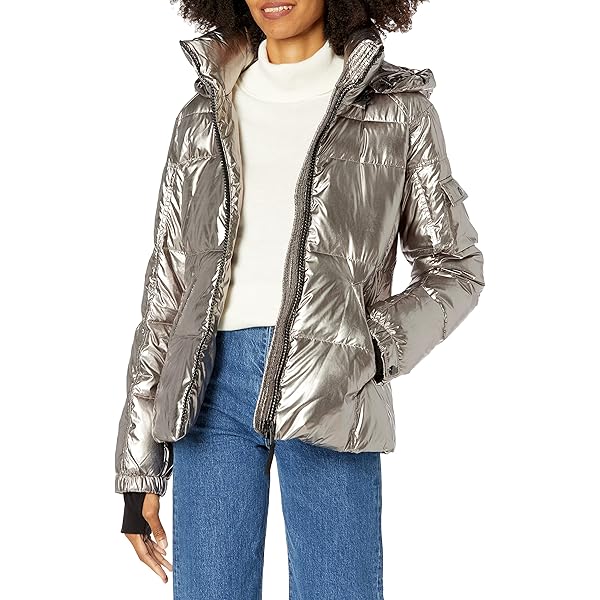 Amazon.com: S13 WOMEN'S LACQUER ELLA PUFFER, ONXY, XL : Clothing