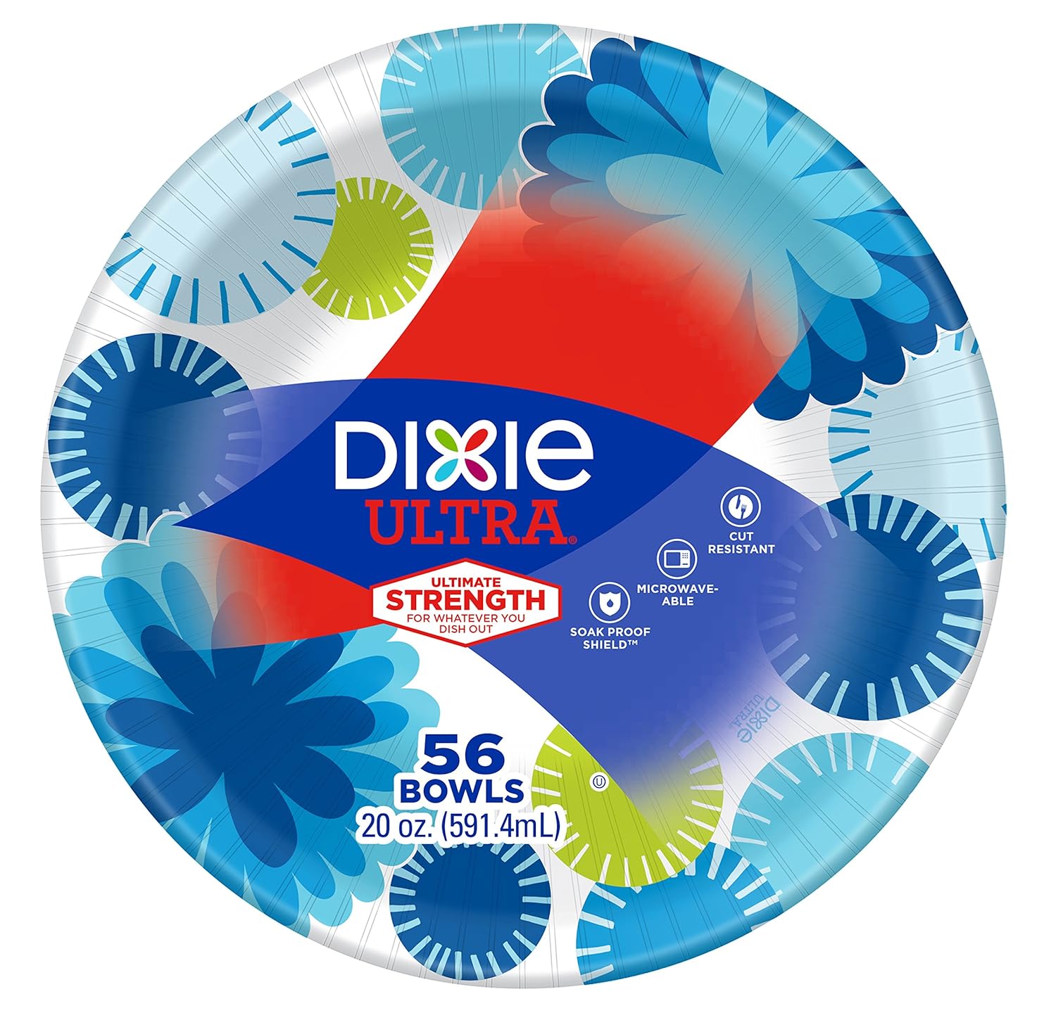 Dixie Ultra Paper Bowls, 20 Ounces, 56 Count Grocery