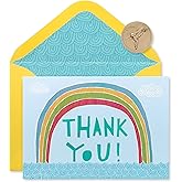 Papyrus Thank You Cards with Envelopes, Rainbow (12-Count)
