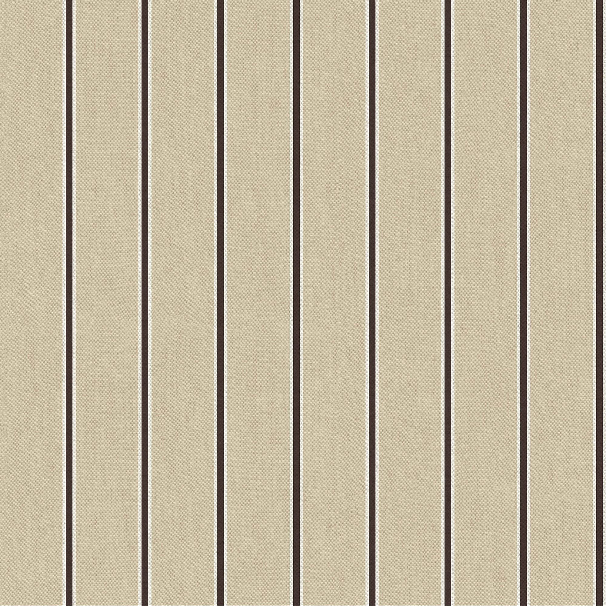 Galerie CM27053 Botanica Classic Stripe Wallpaper, Beige/Black, 10.05m x 53cm