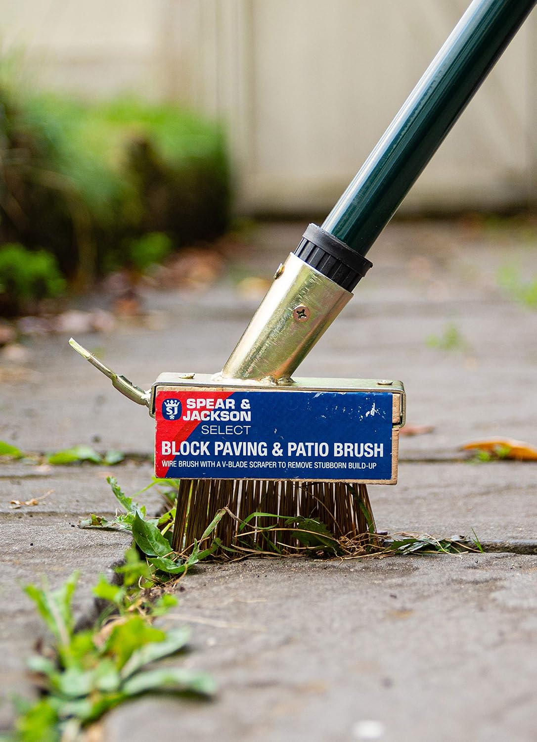 Spear & Jackson The Paving and Patio Cleaner Brush 1.3m Long Metal
