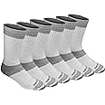Dickies Men's Dri-tech Moisture Control Max Full Cushion Crew Socks, Available in M-XL (6, 12 Pairs)