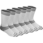 Dickies Men's Dri-tech Moisture Control Max Full Cushion Crew Socks, Available in M-xl (6, 12 Pairs)