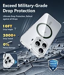 FNTCASE for iPhone 14 Pro-Max Case: Clear