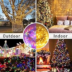 JMEXSUSS 200 LED Christmas String Lights Outdoor
