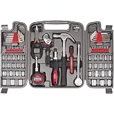 Apollo Tools 79 Piece Multi-Purpose SAE and Metric Tool Set with Sockets for the Garage, Home or on the Road. Includes Essent