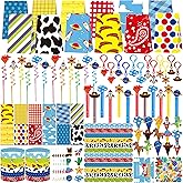 Blue Hydrangea 232 Pcs Cartoon Story Theme Birthday Party Favors Decorations Supplies for Kids Goodie Bag Stuffer Pinata Filler