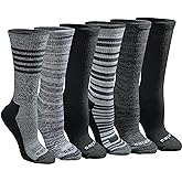 Dickies Women's Dri-Tech Fashion Moisture Control Crew Socks (6, 12 Pairs)