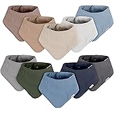 Gerber unisex-baby Muslin Bandana Bibs