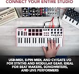 Akai MPK Mini Plus 37 Key USB MIDI Controller with 8 Pad Sequencer CV/Gate NKS view 3
