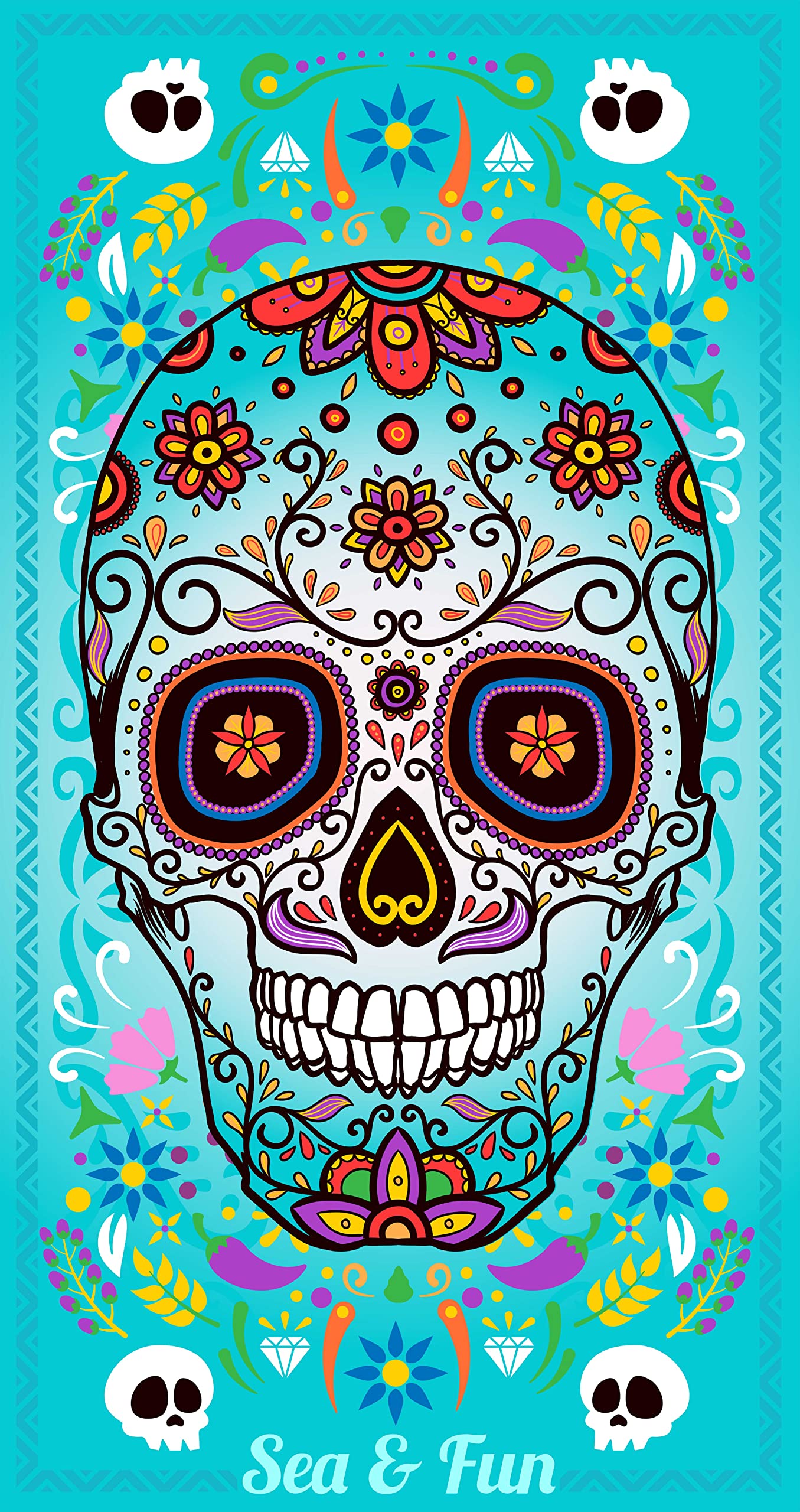 Miracle Home. Microfiber Pumpkin Towel, 100% Polyester, 95 X 175 cm Turquoise. 11807 — image 1