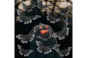 Berfutall-12 pcs Black Butterflies Butterfly Party Decorations Halloween Decoration Home Decoration…