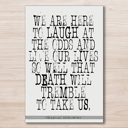 amazon com charles bukowski quote art