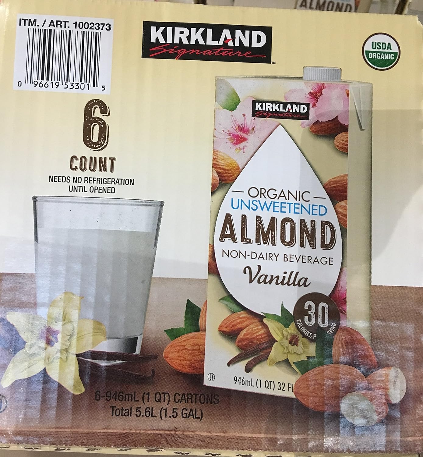 Kirkland Signature/ Organic Almond/ Beverage 6 Ct,32OZ