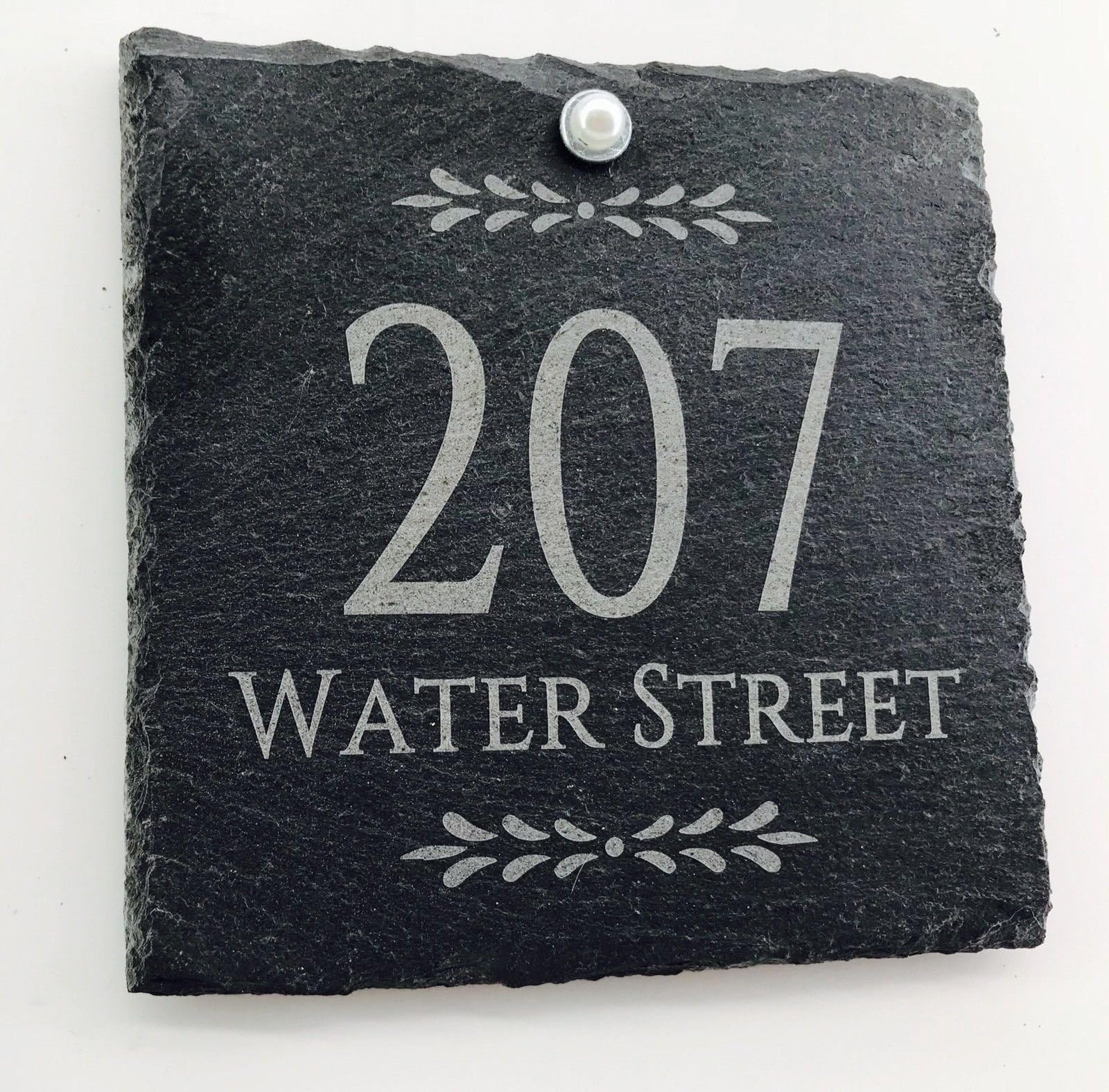 Modern House Sign Personalised For Your Door and Home| Made in the UK | Fully personalized custom front door number signage |