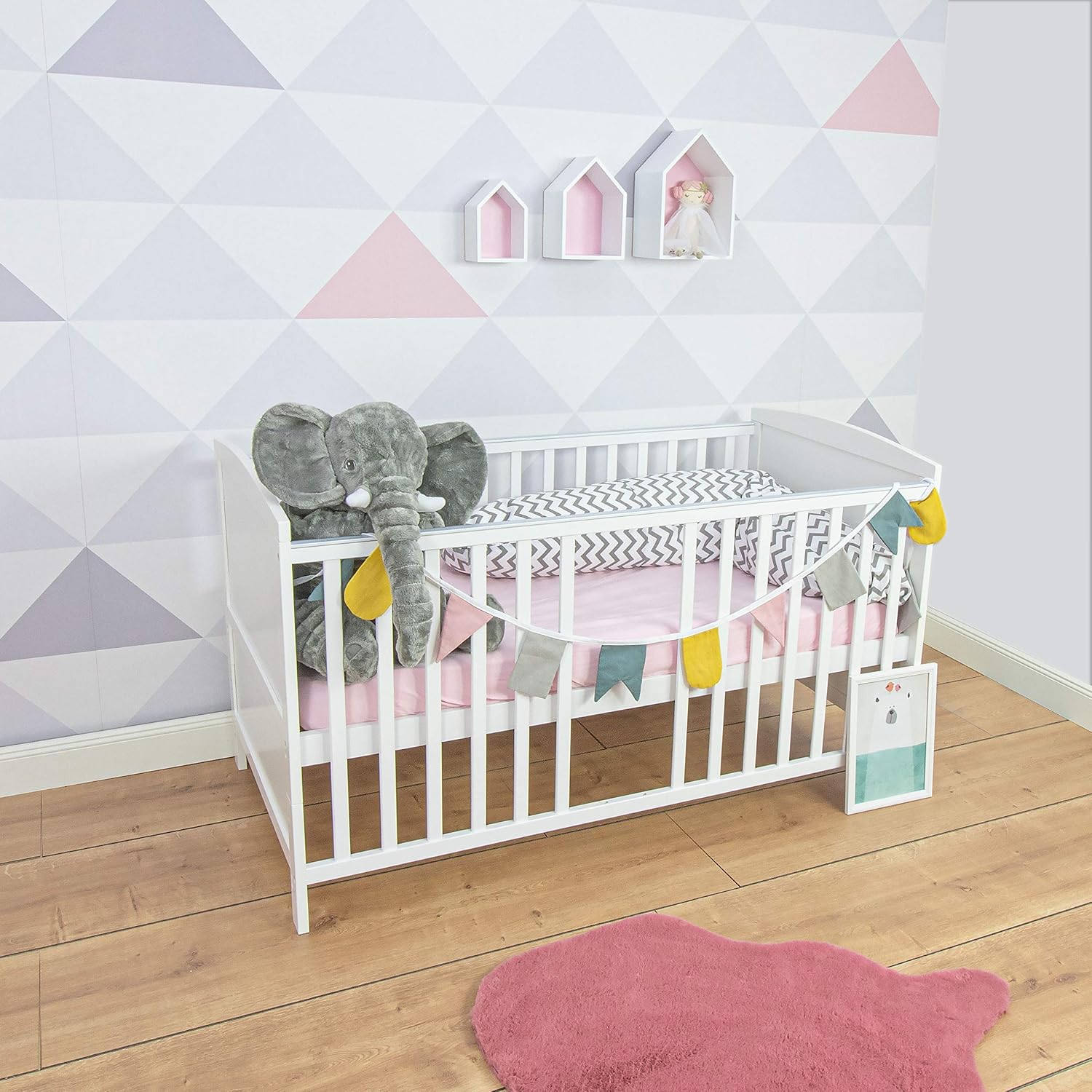 Cama cuna de bebe convertible con cajón