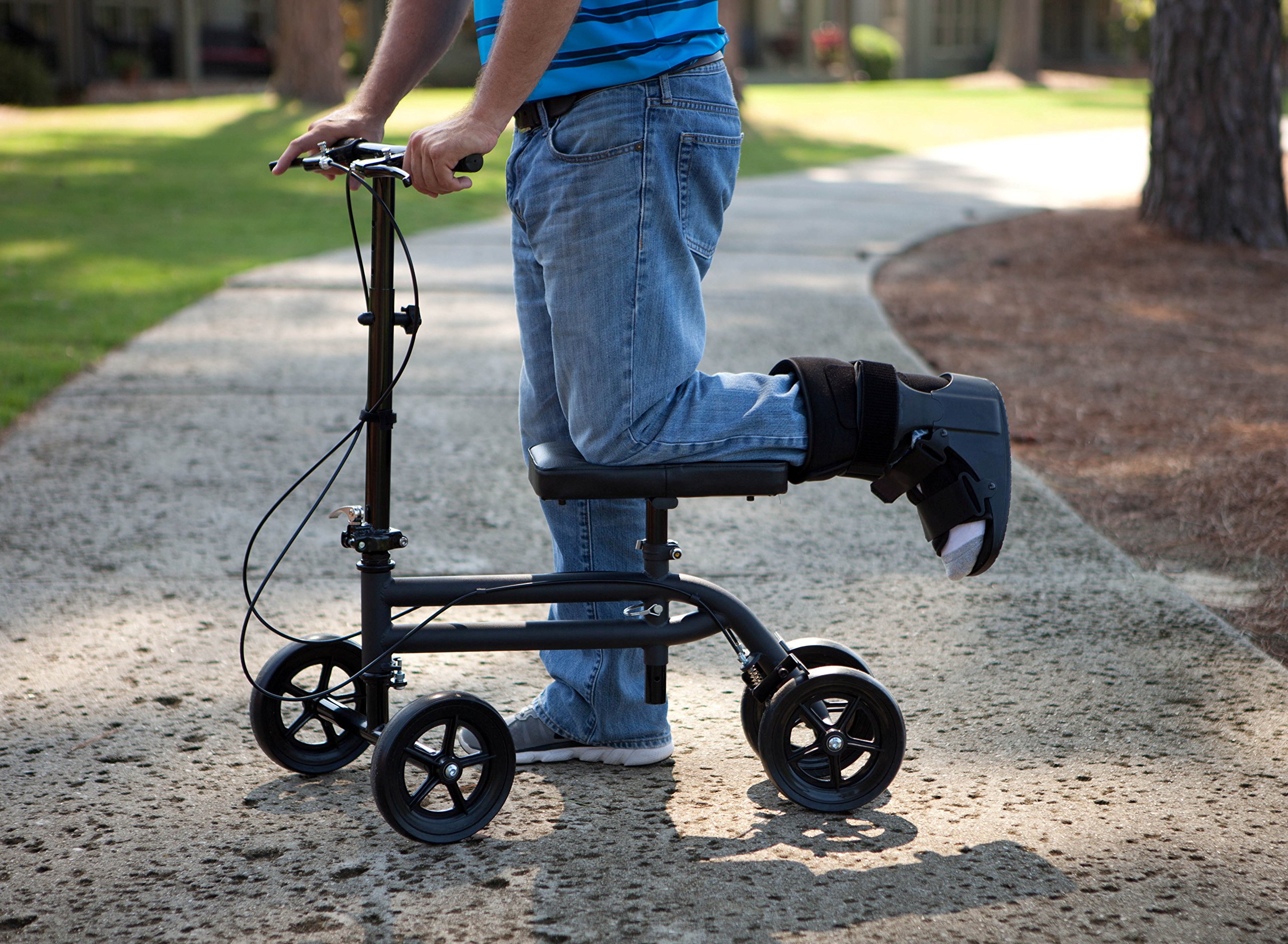 KneeRover Economy Knee Scooter Steerable Knee Walker Crutch Alternative