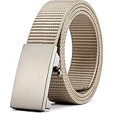 CHAOREN Nylon Ratchet Belts for Men - Adjustable Web Belt - Automatic Slide Buckle for Casual Golf Work