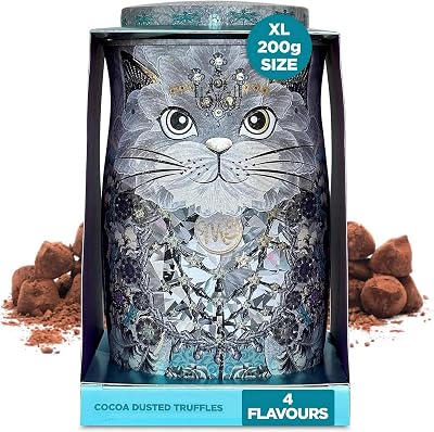 Monty Bojangles Diamond Empress Cocoa Dusted Truffles Cat Tin 200g