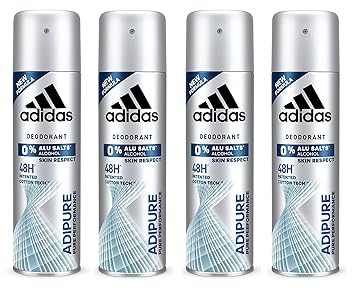 Adidas Deodorant Adipure Deodorant 200 ml, 4 Stück