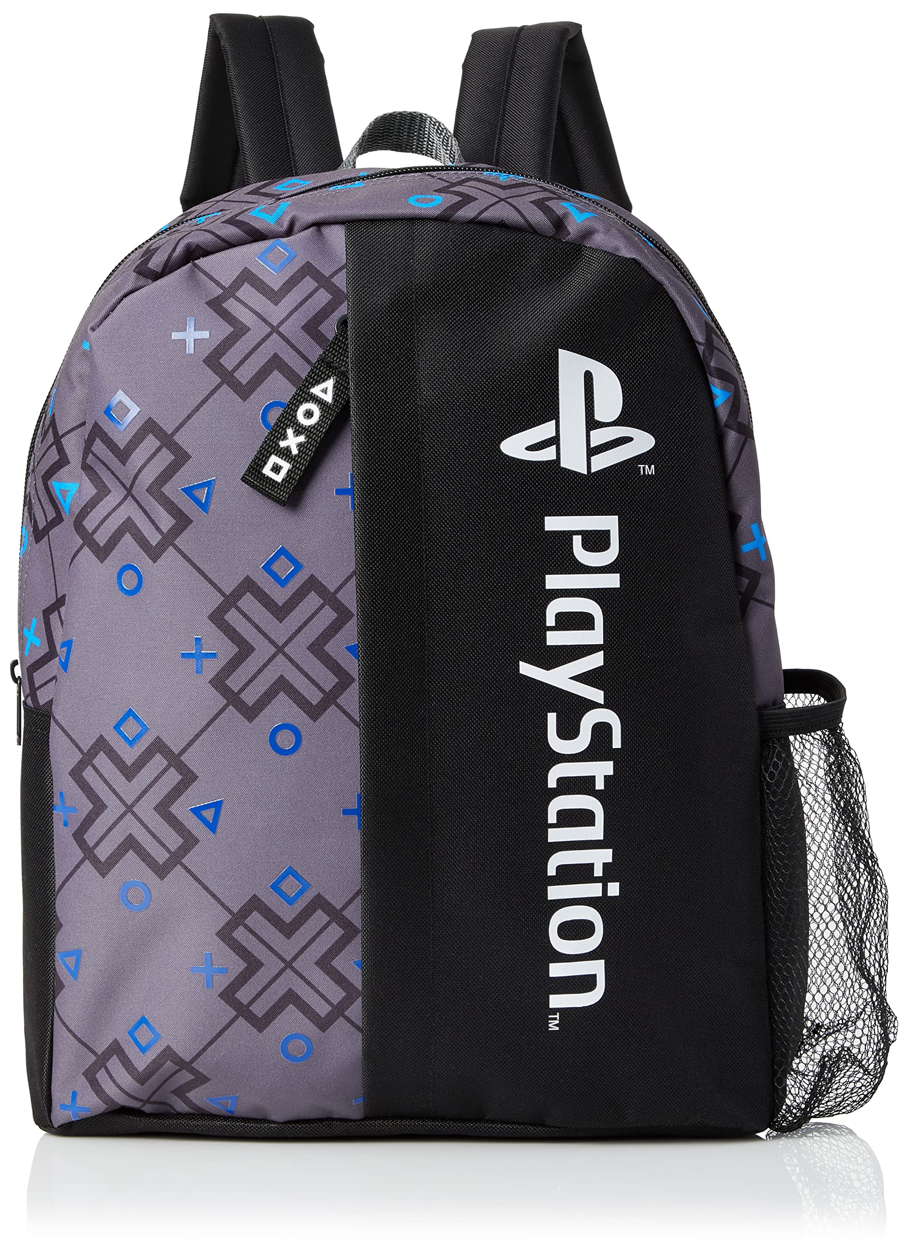 PlayStation Travel Backpack for Boys and Teenagers, Gaming Gift, School Bag in Grey, 40cm x 30cm x 13cm
