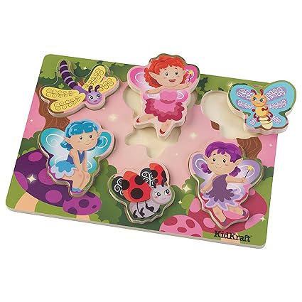 KidKraft Girls Chunky Faries Puzzle, (6 Piece)