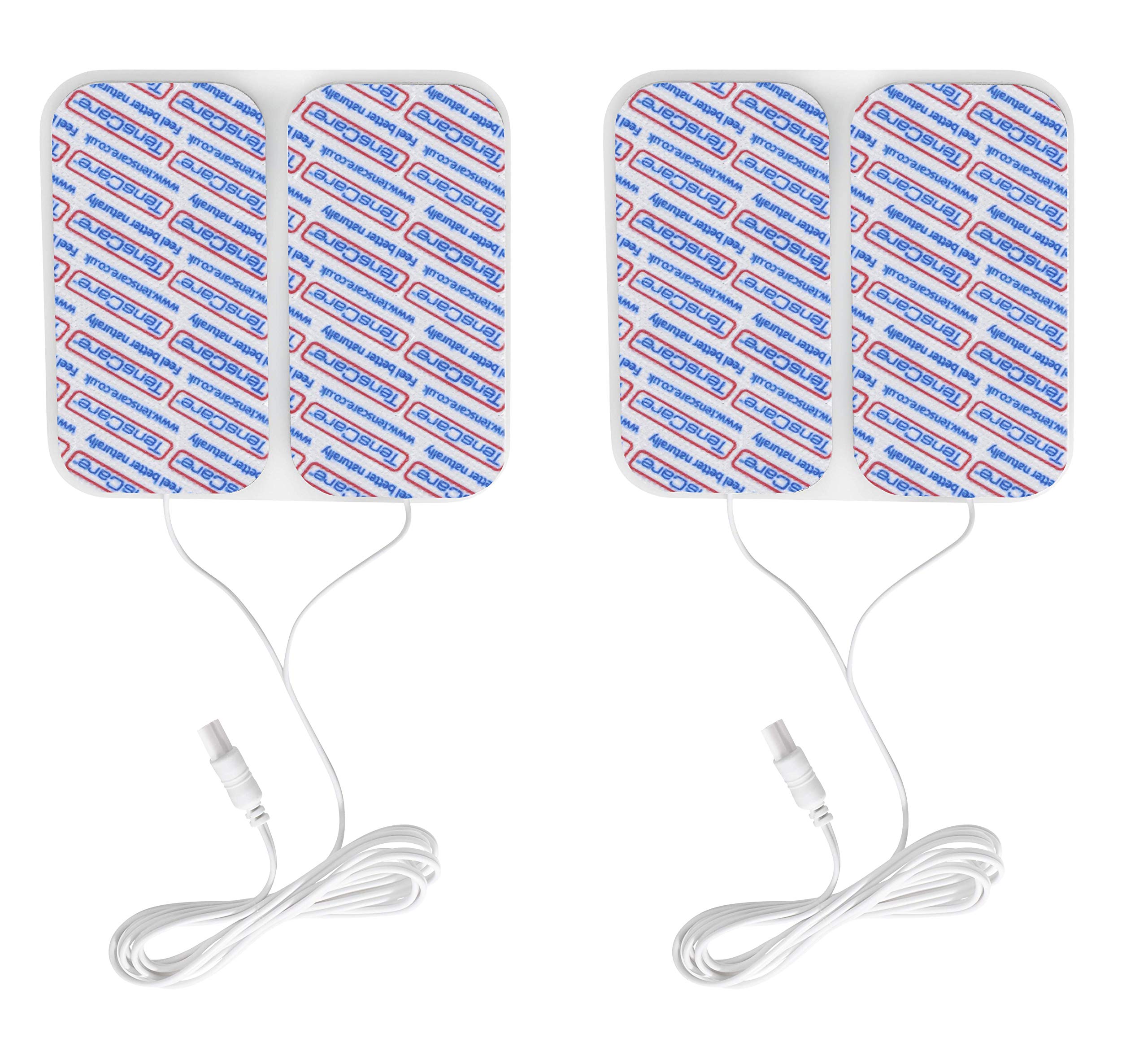 TensCare Superior MamaTENS Electrode Replacement Pads with rectangular style lead connection, Not circular, Pack of 4 โ image 1