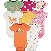 Onesies Brand baby-girls 8-pack Short Sleeve Mix & Match Bodysuits