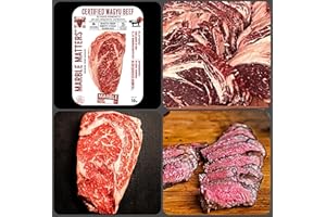 MARBLE 57° CERTIFIED WAGYU (bms 4-6) RIBEYE 4 PACK. SHARE THE RARE & SAVOR THE FLAVOR with a 4-10oz Wagyu RIBEYE STEAK Bundle - HORMONE FREE - NO ANTIBIOTICS - PASTURE-RAISED