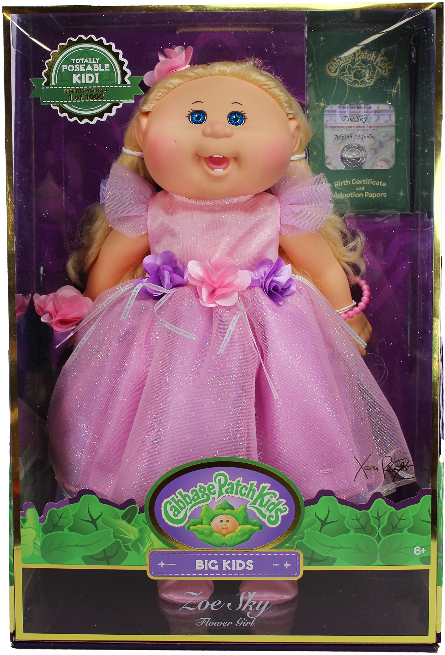 Cabbage Patch Kids 18" Big Kid Collection, Zoe Sky the Flower Girl