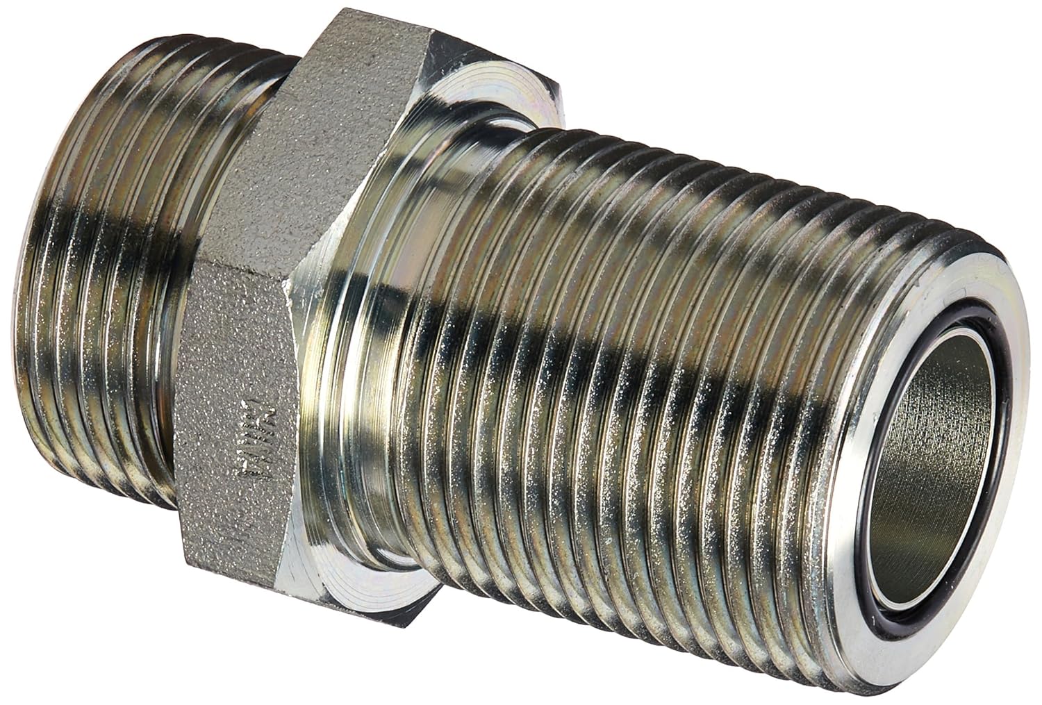 Brennan Industries FS27001616 Steel Bulkhead Union ORing Face Seal Fitting, 17/16"12 NPT x