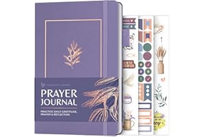 LEGEND PLANNER Legend Prayer Journal for Women & Men – Daily Devotional Notebook – Bible Study Supplies & Accessories – Faith Based Gifts – Religious Planner & Spiritual Gods Book, 5.8 x 8.3" (Lavender)