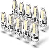 G4 RV LED Light Bulb, 20W Equivalent, T3 JC Type Bi-Pin Base, 6000K White | Non-Dimmable, AC DC 12V-24V, 2W 250LM, Use for RV Interior Boat Yacht Courtyard Path, Not-Dimmable, CRI>85+, 10PCS