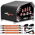 BODYRHYTHM Multi-Functional Total Body Workout Box for Hip Thrust, Core & Ab Strength Training, Squating and Juming, Reverse Hyper, Rowing Machine, Resistance, Cross Training.
