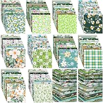 Amazon.com: Kinlop 600 Pcs 5 x 5 Floral Cotton Fabric Patchwork ...