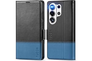 TUCCH Wallet Case for Galaxy S26 Ultra, Magnetic PU Leather Stand [RFID Blocking] 4 Card Holder Flip Cover with [TPU Shockpro
