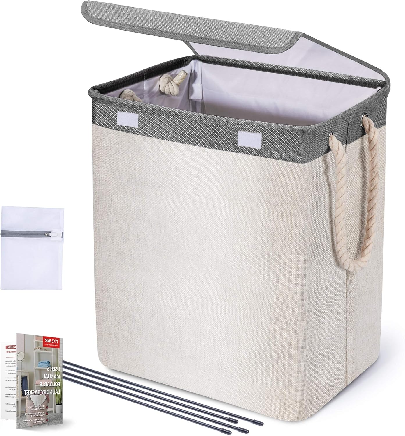 TYLINK Collapsible Laundry Basket Large Dirty Washing Clothes Storage