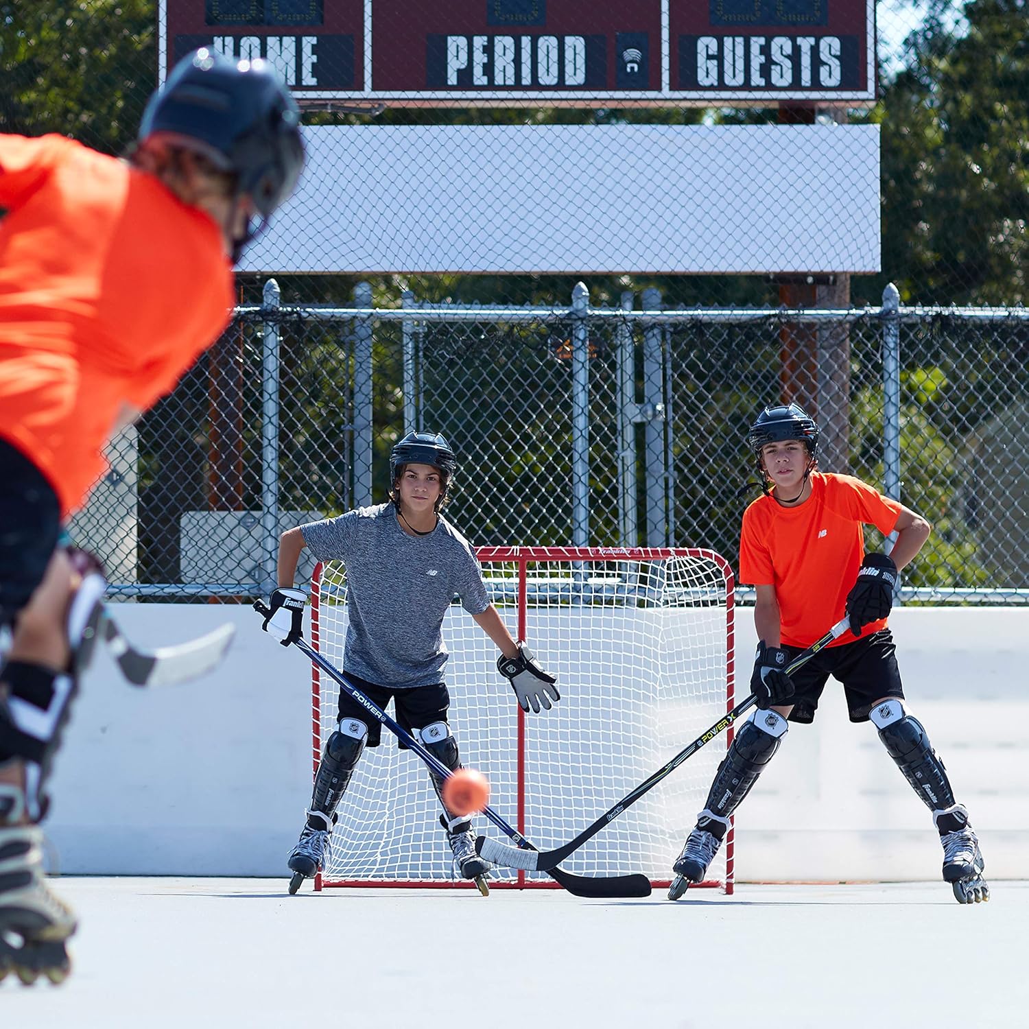 Franklin Sports Street Hockey Goal - Steel Street Hockey Net - All Weather Durable Outdoor Goal - 54" : Sports & Outdoors